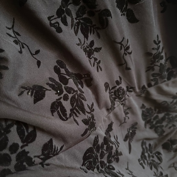 Windsor Dress Size Large NWT black floral mini dress low back - Picture 4 of 12